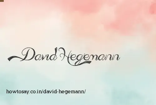 David Hegemann
