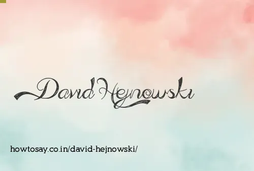 David Hejnowski