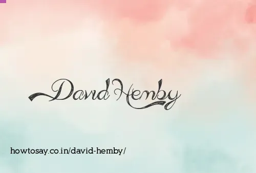 David Hemby