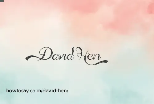 David Hen