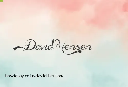 David Henson