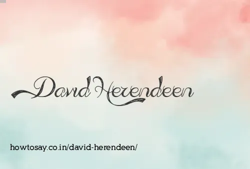 David Herendeen
