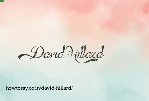 David Hillard