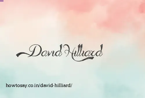 David Hilliard