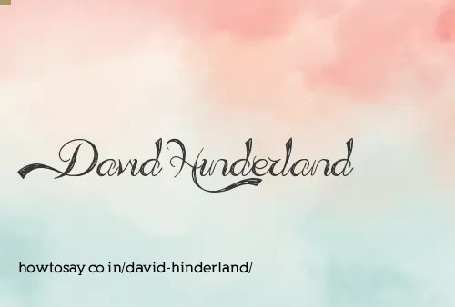 David Hinderland