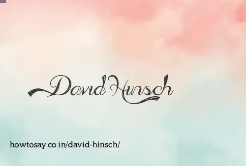 David Hinsch