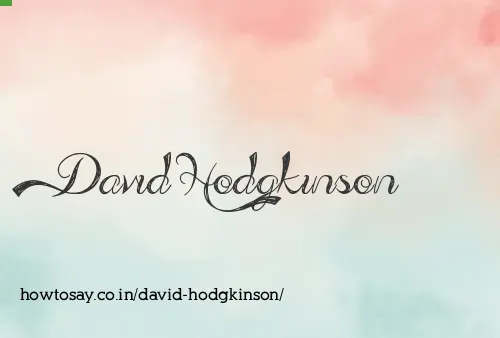 David Hodgkinson