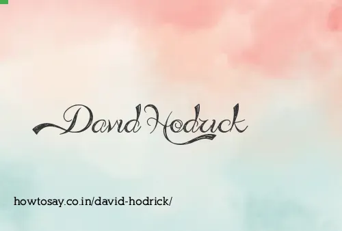 David Hodrick