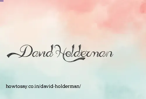 David Holderman