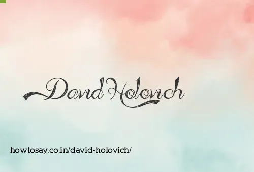David Holovich