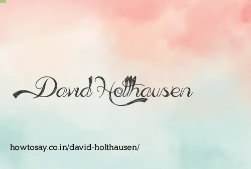 David Holthausen