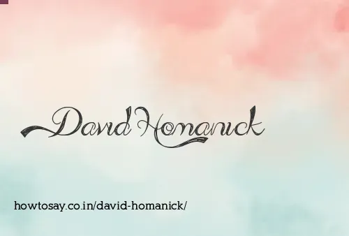 David Homanick