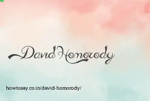 David Homorody