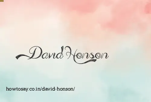 David Honson