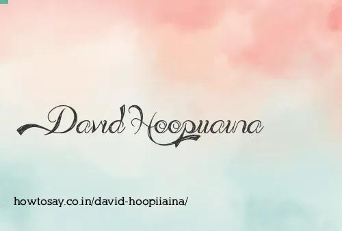 David Hoopiiaina
