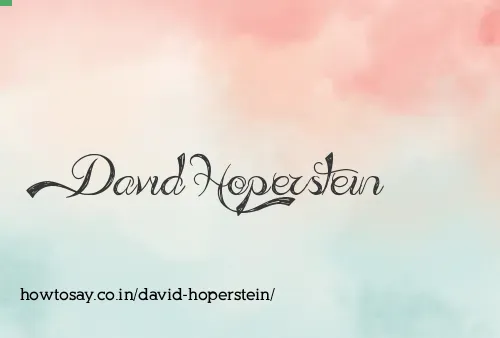 David Hoperstein