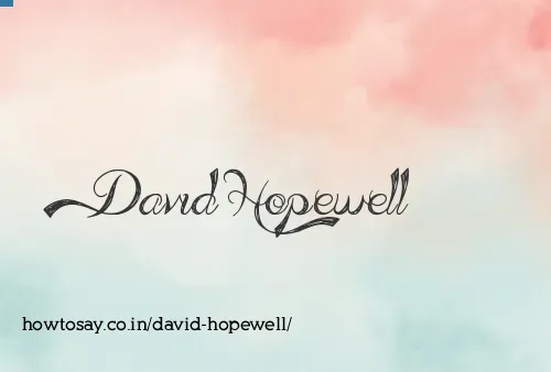David Hopewell