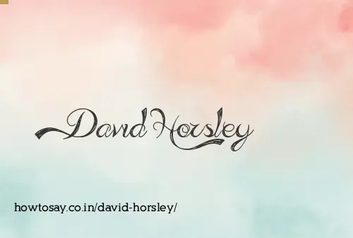 David Horsley