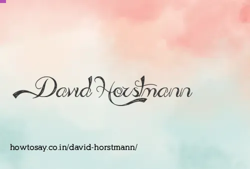 David Horstmann
