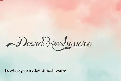David Hoshiwara