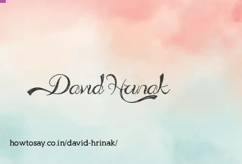 David Hrinak
