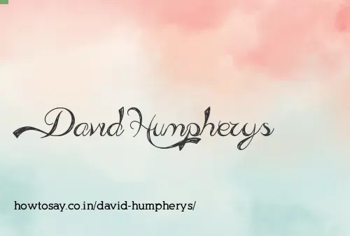 David Humpherys