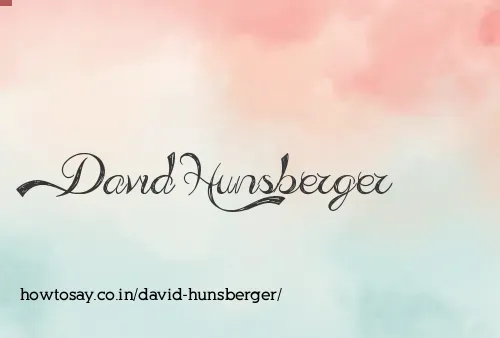 David Hunsberger