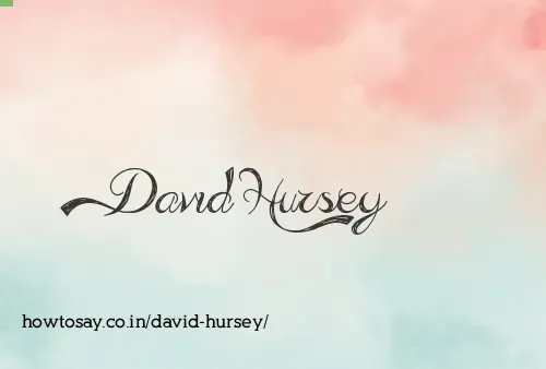 David Hursey