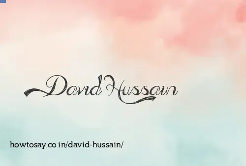 David Hussain