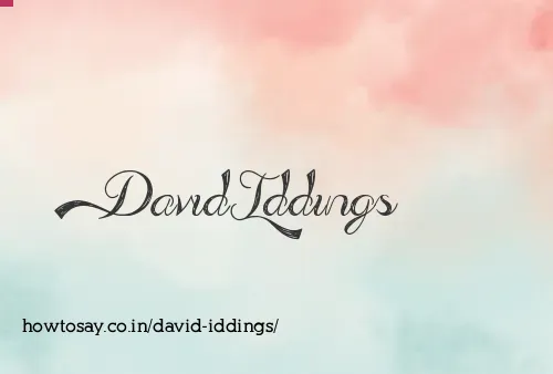 David Iddings