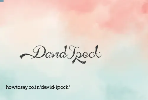 David Ipock
