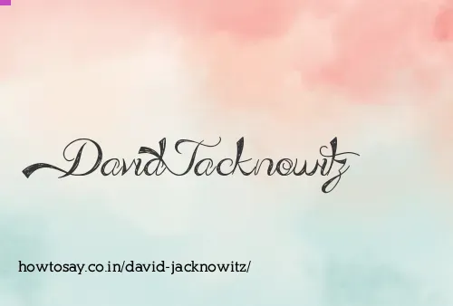 David Jacknowitz