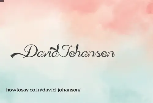 David Johanson
