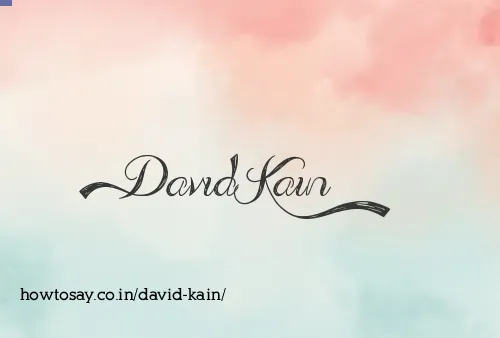 David Kain