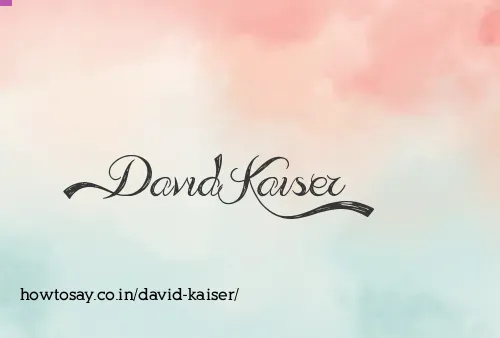 David Kaiser