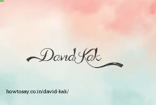 David Kak