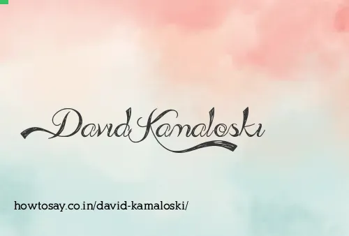 David Kamaloski