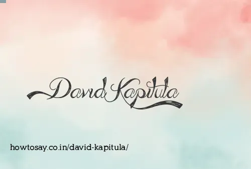 David Kapitula