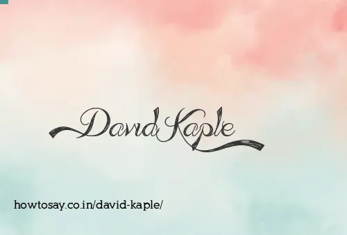 David Kaple