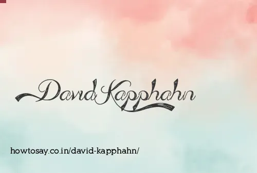 David Kapphahn