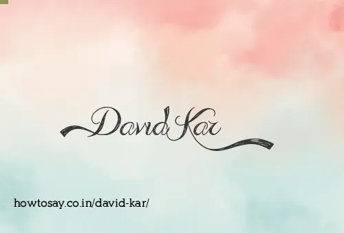 David Kar