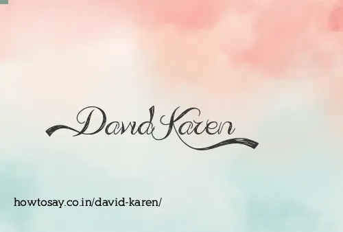 David Karen