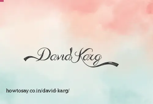 David Karg