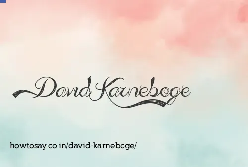David Karneboge