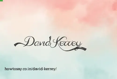David Kerrey