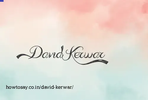 David Kerwar