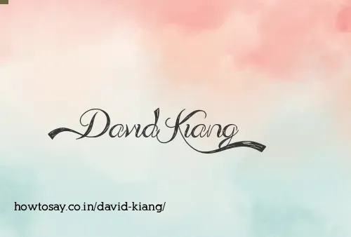 David Kiang