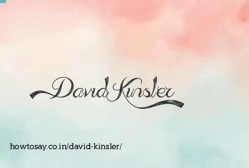 David Kinsler