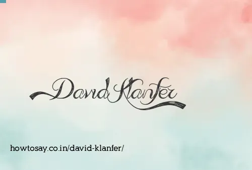 David Klanfer