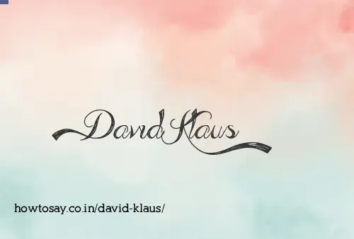 David Klaus